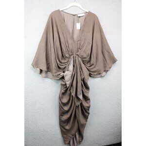 Accent Prone-The Label Kimono Sleeves Ruched Dress-Size Large-New w/Tags